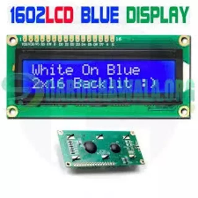 Blue 1602 Lcd 16x2 Character Lcd Arduino Display For Arduino